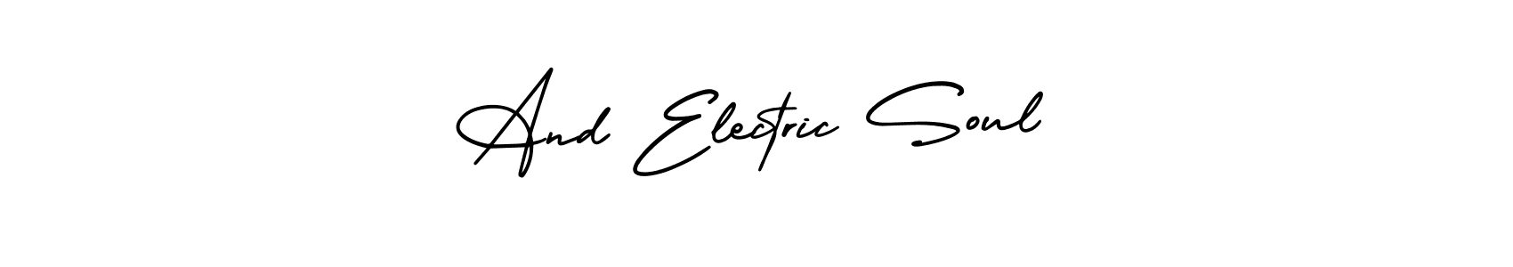 Design your own signature with our free online signature maker. With this signature software, you can create a handwritten (AmerikaSignatureDemo-Regular) signature for name And Electric Soul. And Electric Soul signature style 3 images and pictures png