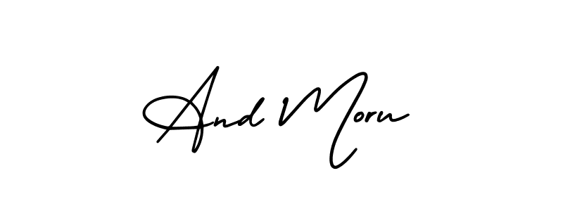 How to make And Moru signature? AmerikaSignatureDemo-Regular is a professional autograph style. Create handwritten signature for And Moru name. And Moru signature style 3 images and pictures png