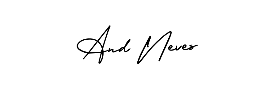 Here are the top 10 professional signature styles for the name And Neves. These are the best autograph styles you can use for your name. And Neves signature style 3 images and pictures png