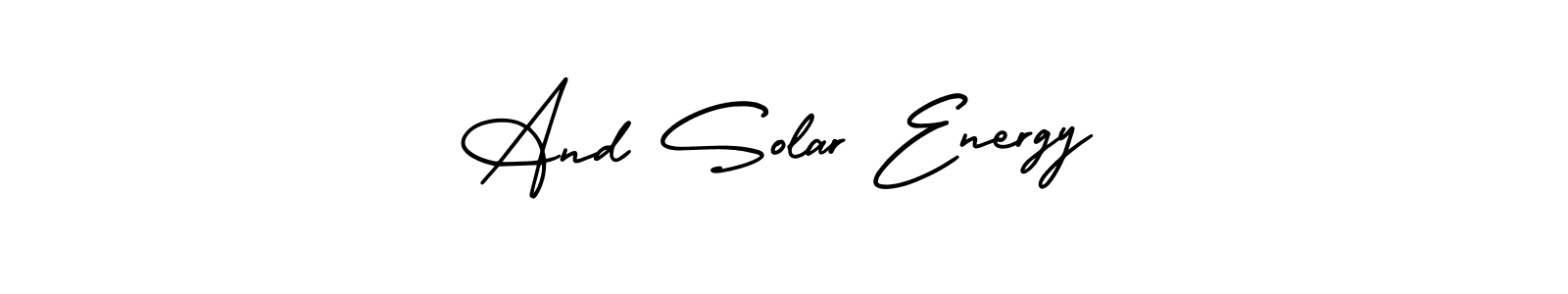 How to Draw And Solar Energy signature style? AmerikaSignatureDemo-Regular is a latest design signature styles for name And Solar Energy. And Solar Energy signature style 3 images and pictures png