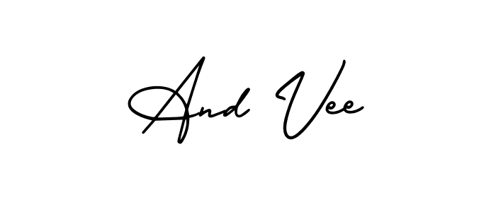 Here are the top 10 professional signature styles for the name And Vee. These are the best autograph styles you can use for your name. And Vee signature style 3 images and pictures png