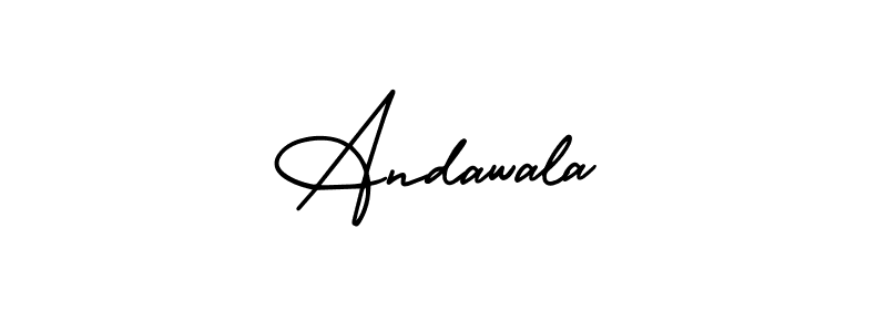 Andawala stylish signature style. Best Handwritten Sign (AmerikaSignatureDemo-Regular) for my name. Handwritten Signature Collection Ideas for my name Andawala. Andawala signature style 3 images and pictures png