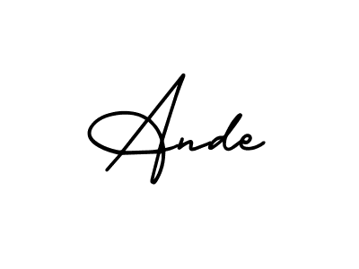 Make a beautiful signature design for name Ande. Use this online signature maker to create a handwritten signature for free. Ande signature style 3 images and pictures png