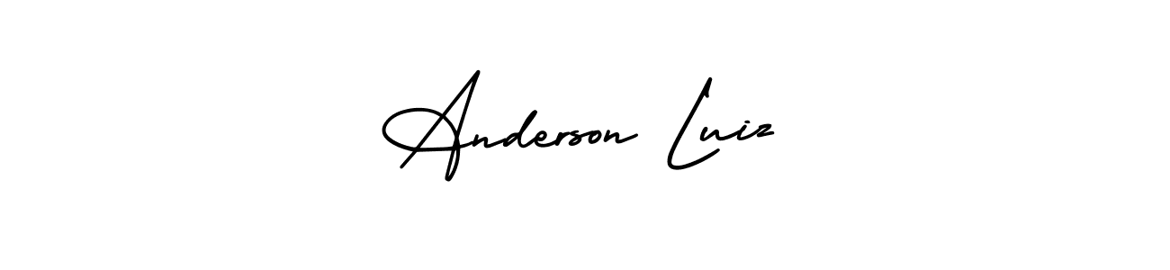 The best way (AmerikaSignatureDemo-Regular) to make a short signature is to pick only two or three words in your name. The name Anderson Luiz include a total of six letters. For converting this name. Anderson Luiz signature style 3 images and pictures png