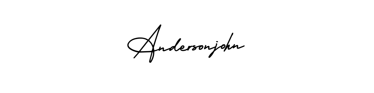 Use a signature maker to create a handwritten signature online. With this signature software, you can design (AmerikaSignatureDemo-Regular) your own signature for name Andersonjohn. Andersonjohn signature style 3 images and pictures png
