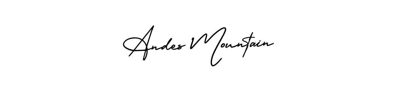 Also we have Andes Mountain name is the best signature style. Create professional handwritten signature collection using AmerikaSignatureDemo-Regular autograph style. Andes Mountain signature style 3 images and pictures png