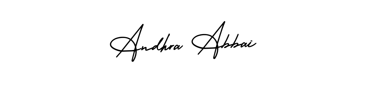 How to Draw Andhra Abbai signature style? AmerikaSignatureDemo-Regular is a latest design signature styles for name Andhra Abbai. Andhra Abbai signature style 3 images and pictures png