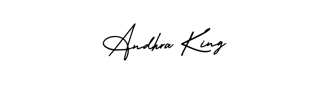 AmerikaSignatureDemo-Regular is a professional signature style that is perfect for those who want to add a touch of class to their signature. It is also a great choice for those who want to make their signature more unique. Get Andhra King name to fancy signature for free. Andhra King signature style 3 images and pictures png