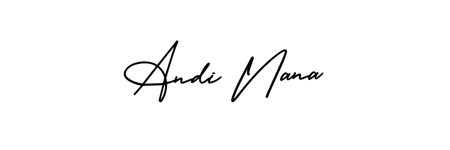 Also You can easily find your signature by using the search form. We will create Andi Nana name handwritten signature images for you free of cost using AmerikaSignatureDemo-Regular sign style. Andi Nana signature style 3 images and pictures png