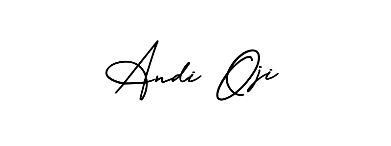 AmerikaSignatureDemo-Regular is a professional signature style that is perfect for those who want to add a touch of class to their signature. It is also a great choice for those who want to make their signature more unique. Get Andi Oji name to fancy signature for free. Andi Oji signature style 3 images and pictures png