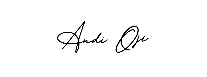 AmerikaSignatureDemo-Regular is a professional signature style that is perfect for those who want to add a touch of class to their signature. It is also a great choice for those who want to make their signature more unique. Get Andi Oji name to fancy signature for free. Andi Oji signature style 3 images and pictures png