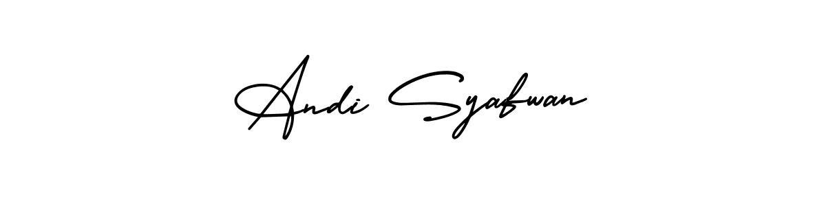 Use a signature maker to create a handwritten signature online. With this signature software, you can design (AmerikaSignatureDemo-Regular) your own signature for name Andi Syafwan. Andi Syafwan signature style 3 images and pictures png