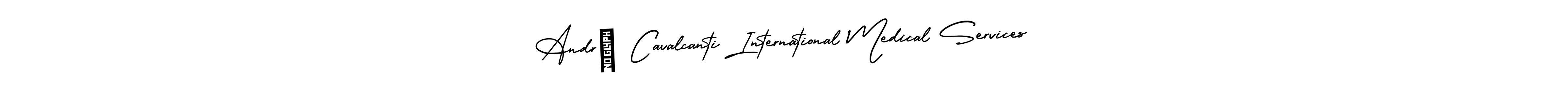 Also You can easily find your signature by using the search form. We will create André Cavalcanti International Medical Services name handwritten signature images for you free of cost using AmerikaSignatureDemo-Regular sign style. André Cavalcanti International Medical Services signature style 3 images and pictures png
