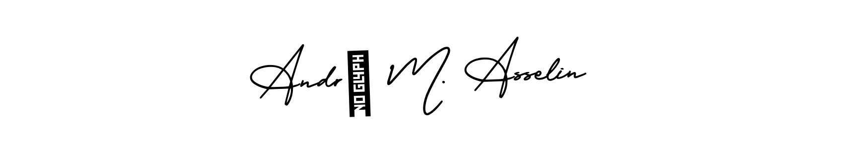 It looks lik you need a new signature style for name André M. Asselin. Design unique handwritten (AmerikaSignatureDemo-Regular) signature with our free signature maker in just a few clicks. André M. Asselin signature style 3 images and pictures png