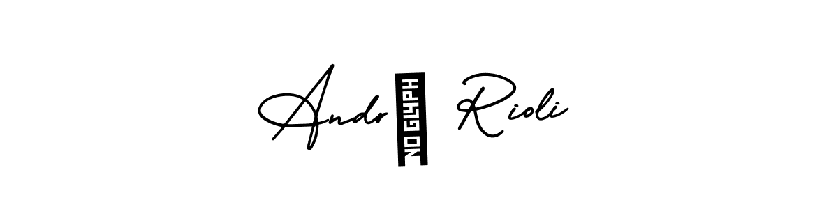 Also You can easily find your signature by using the search form. We will create André Rioli name handwritten signature images for you free of cost using AmerikaSignatureDemo-Regular sign style. André Rioli signature style 3 images and pictures png