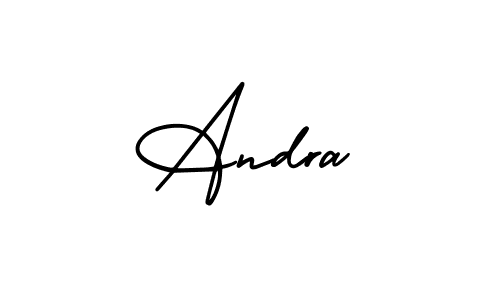 Make a beautiful signature design for name Andra. Use this online signature maker to create a handwritten signature for free. Andra signature style 3 images and pictures png