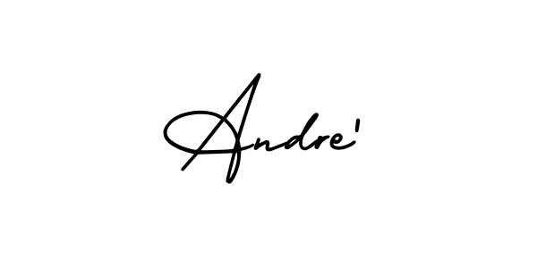 Design your own signature with our free online signature maker. With this signature software, you can create a handwritten (AmerikaSignatureDemo-Regular) signature for name Andre'. Andre' signature style 3 images and pictures png