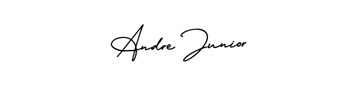 Andre Junior stylish signature style. Best Handwritten Sign (AmerikaSignatureDemo-Regular) for my name. Handwritten Signature Collection Ideas for my name Andre Junior. Andre Junior signature style 3 images and pictures png