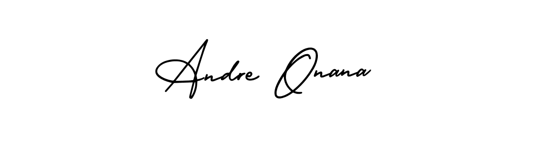 How to Draw Andre Onana signature style? AmerikaSignatureDemo-Regular is a latest design signature styles for name Andre Onana. Andre Onana signature style 3 images and pictures png