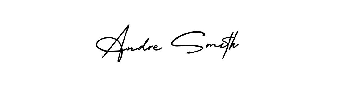 Andre Smith stylish signature style. Best Handwritten Sign (AmerikaSignatureDemo-Regular) for my name. Handwritten Signature Collection Ideas for my name Andre Smith. Andre Smith signature style 3 images and pictures png