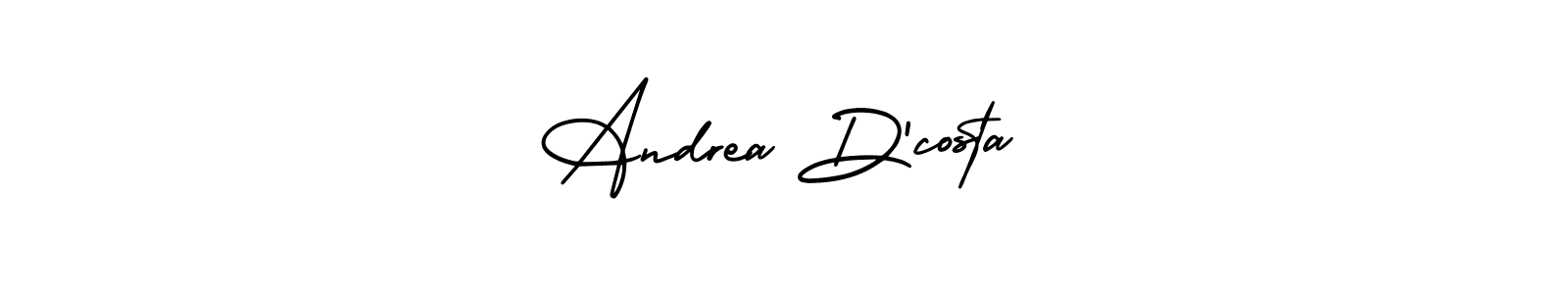 Use a signature maker to create a handwritten signature online. With this signature software, you can design (AmerikaSignatureDemo-Regular) your own signature for name Andrea D’costa. Andrea D’costa signature style 3 images and pictures png