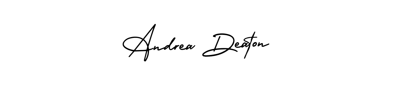 Create a beautiful signature design for name Andrea Deaton. With this signature (AmerikaSignatureDemo-Regular) fonts, you can make a handwritten signature for free. Andrea Deaton signature style 3 images and pictures png