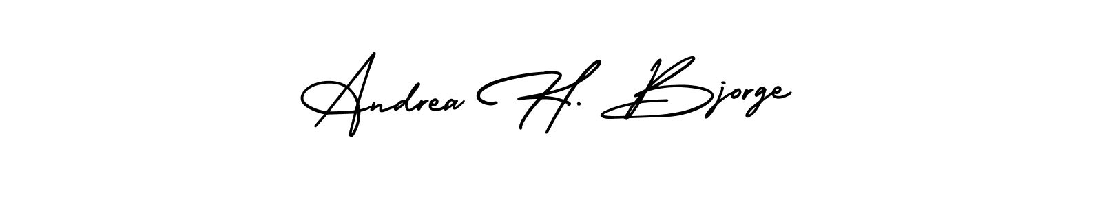 Make a beautiful signature design for name Andrea H. Bjorge. Use this online signature maker to create a handwritten signature for free. Andrea H. Bjorge signature style 3 images and pictures png