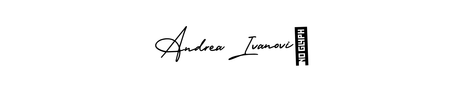 Best and Professional Signature Style for Andrea Ivanović. AmerikaSignatureDemo-Regular Best Signature Style Collection. Andrea Ivanović signature style 3 images and pictures png