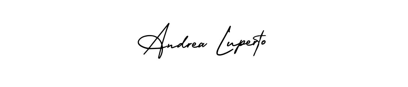 Also You can easily find your signature by using the search form. We will create Andrea Luperto name handwritten signature images for you free of cost using AmerikaSignatureDemo-Regular sign style. Andrea Luperto signature style 3 images and pictures png