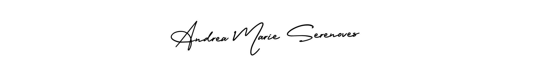 Make a beautiful signature design for name Andrea Marie Serenoves. Use this online signature maker to create a handwritten signature for free. Andrea Marie Serenoves signature style 3 images and pictures png