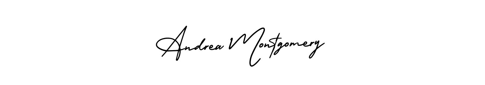 Create a beautiful signature design for name Andrea Montgomery. With this signature (AmerikaSignatureDemo-Regular) fonts, you can make a handwritten signature for free. Andrea Montgomery signature style 3 images and pictures png