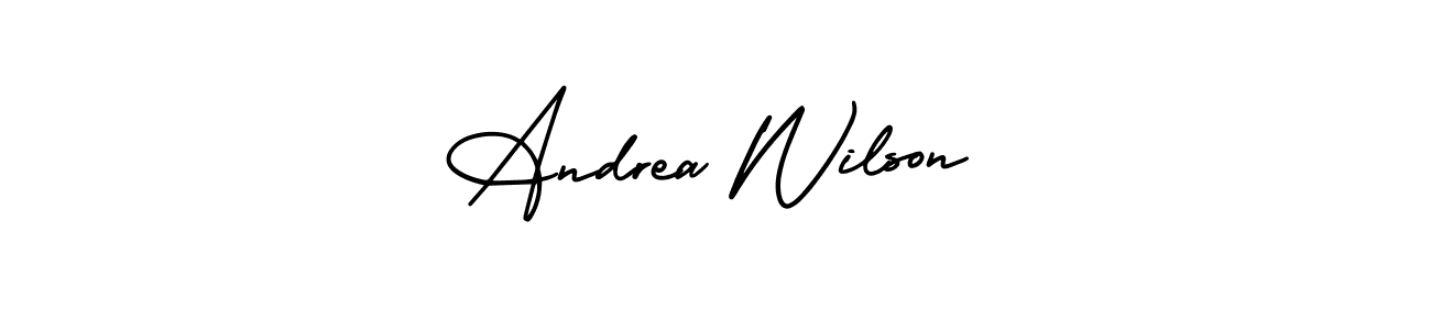 This is the best signature style for the Andrea Wilson name. Also you like these signature font (AmerikaSignatureDemo-Regular). Mix name signature. Andrea Wilson signature style 3 images and pictures png