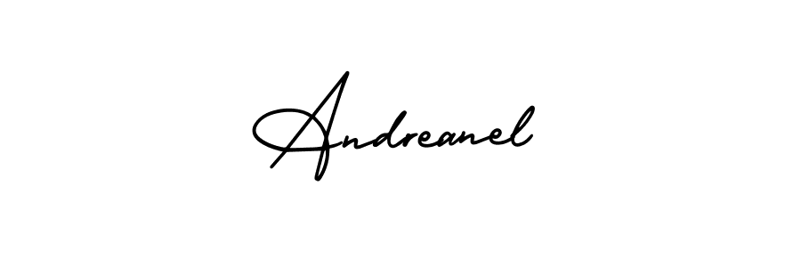 See photos of Andreanel official signature by Spectra . Check more albums & portfolios. Read reviews & check more about AmerikaSignatureDemo-Regular font. Andreanel signature style 3 images and pictures png