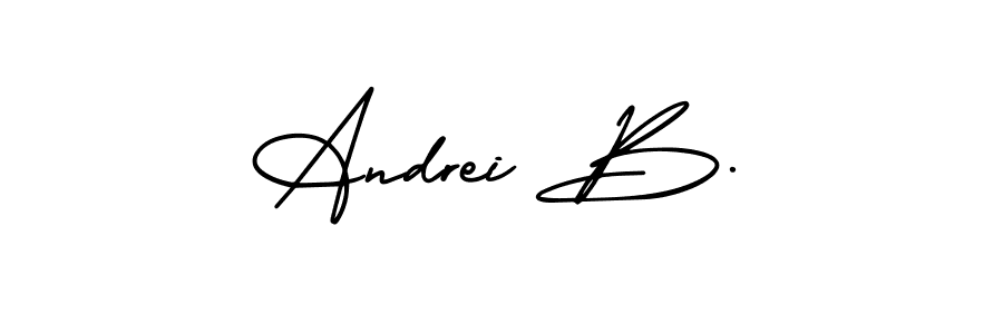 Make a beautiful signature design for name Andrei B.. Use this online signature maker to create a handwritten signature for free. Andrei B. signature style 3 images and pictures png