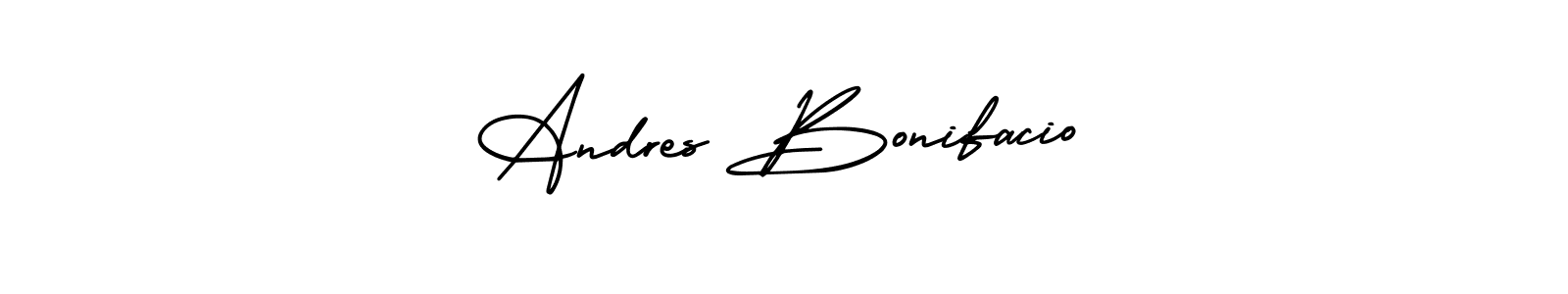 Use a signature maker to create a handwritten signature online. With this signature software, you can design (AmerikaSignatureDemo-Regular) your own signature for name Andres Bonifacio. Andres Bonifacio signature style 3 images and pictures png