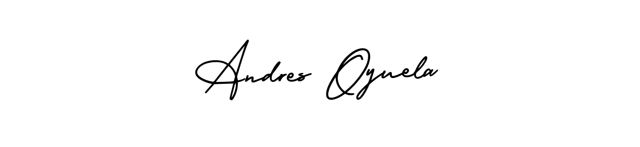 You can use this online signature creator to create a handwritten signature for the name Andres Oyuela. This is the best online autograph maker. Andres Oyuela signature style 3 images and pictures png