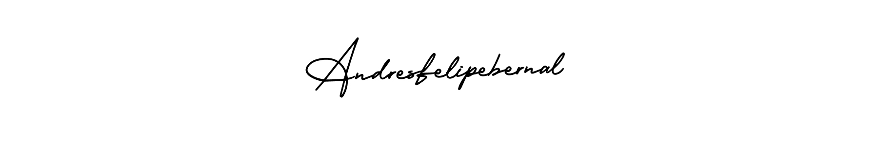 How to make Andresfelipebernal name signature. Use AmerikaSignatureDemo-Regular style for creating short signs online. This is the latest handwritten sign. Andresfelipebernal signature style 3 images and pictures png