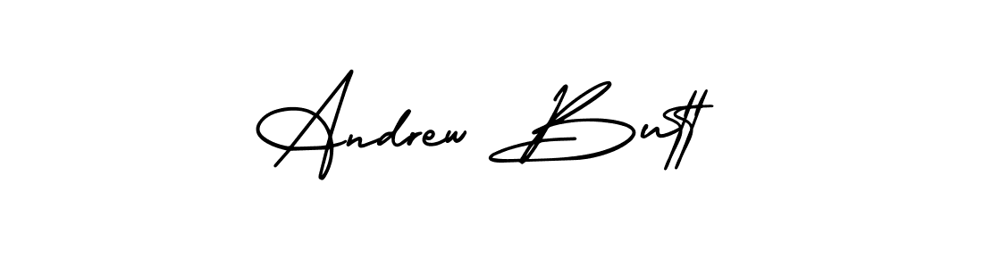 You should practise on your own different ways (AmerikaSignatureDemo-Regular) to write your name (Andrew Butt) in signature. don't let someone else do it for you. Andrew Butt signature style 3 images and pictures png