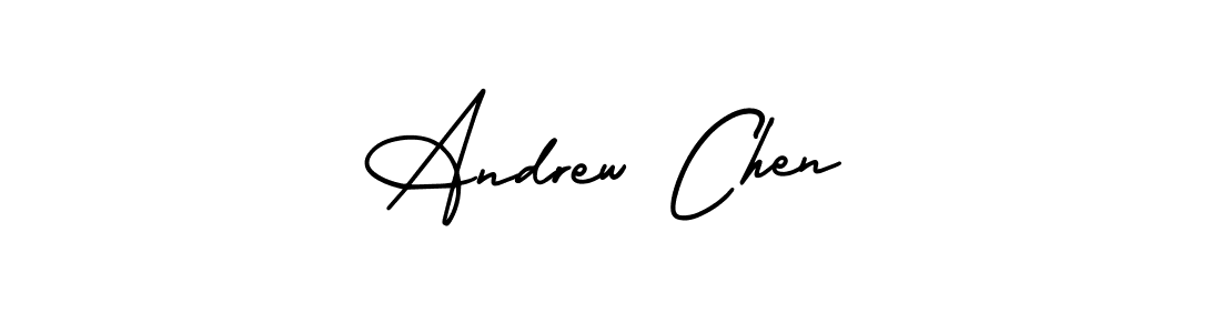 Use a signature maker to create a handwritten signature online. With this signature software, you can design (AmerikaSignatureDemo-Regular) your own signature for name Andrew Chen. Andrew Chen signature style 3 images and pictures png