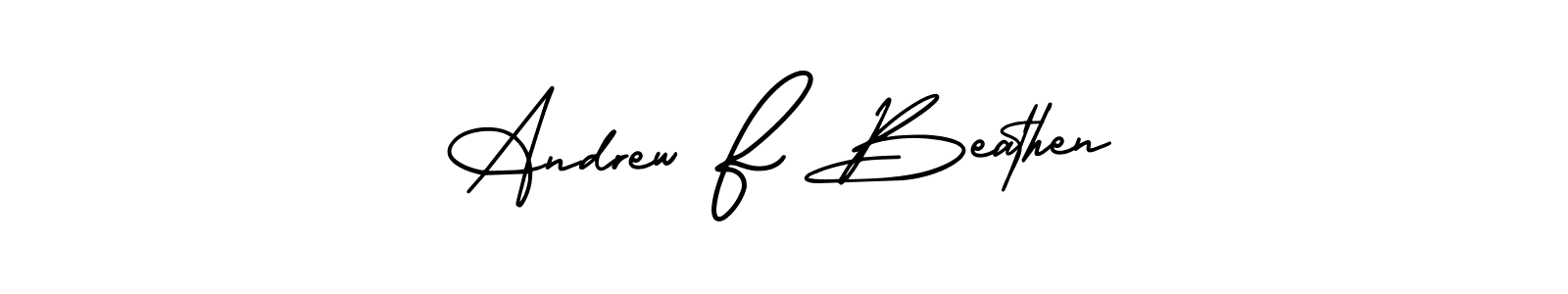 Similarly AmerikaSignatureDemo-Regular is the best handwritten signature design. Signature creator online .You can use it as an online autograph creator for name Andrew F Beathen. Andrew F Beathen signature style 3 images and pictures png