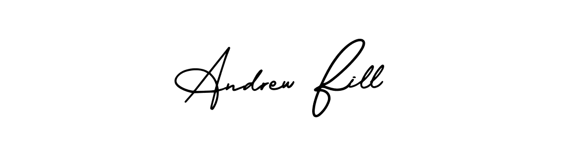 Best and Professional Signature Style for Andrew Fill. AmerikaSignatureDemo-Regular Best Signature Style Collection. Andrew Fill signature style 3 images and pictures png
