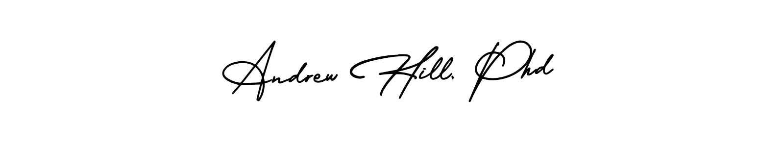 How to make Andrew Hill, Phd name signature. Use AmerikaSignatureDemo-Regular style for creating short signs online. This is the latest handwritten sign. Andrew Hill, Phd signature style 3 images and pictures png