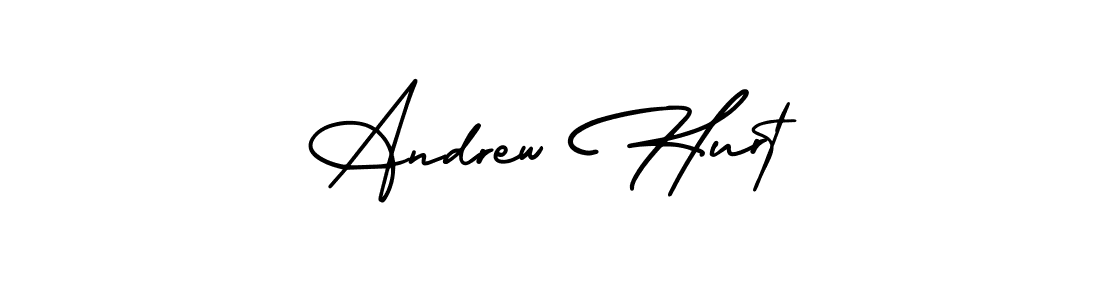 Andrew Hurt stylish signature style. Best Handwritten Sign (AmerikaSignatureDemo-Regular) for my name. Handwritten Signature Collection Ideas for my name Andrew Hurt. Andrew Hurt signature style 3 images and pictures png