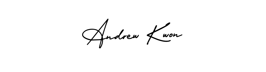 It looks lik you need a new signature style for name Andrew Kwon. Design unique handwritten (AmerikaSignatureDemo-Regular) signature with our free signature maker in just a few clicks. Andrew Kwon signature style 3 images and pictures png