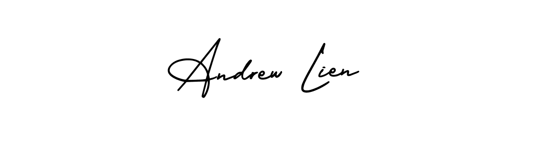 Make a beautiful signature design for name Andrew Lien. With this signature (AmerikaSignatureDemo-Regular) style, you can create a handwritten signature for free. Andrew Lien signature style 3 images and pictures png