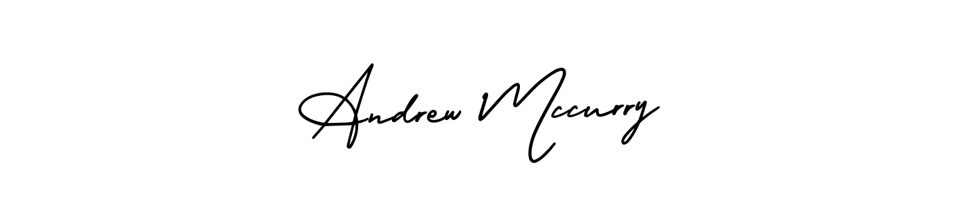 How to make Andrew Mccurry name signature. Use AmerikaSignatureDemo-Regular style for creating short signs online. This is the latest handwritten sign. Andrew Mccurry signature style 3 images and pictures png