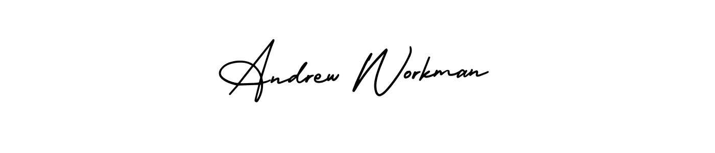 Similarly AmerikaSignatureDemo-Regular is the best handwritten signature design. Signature creator online .You can use it as an online autograph creator for name Andrew Workman. Andrew Workman signature style 3 images and pictures png