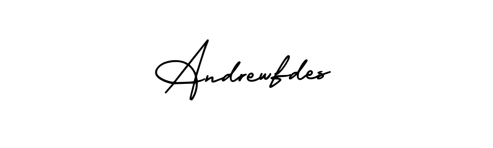 Design your own signature with our free online signature maker. With this signature software, you can create a handwritten (AmerikaSignatureDemo-Regular) signature for name Andrewfdes. Andrewfdes signature style 3 images and pictures png