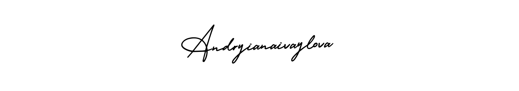 AmerikaSignatureDemo-Regular is a professional signature style that is perfect for those who want to add a touch of class to their signature. It is also a great choice for those who want to make their signature more unique. Get Andryianaivaylova name to fancy signature for free. Andryianaivaylova signature style 3 images and pictures png