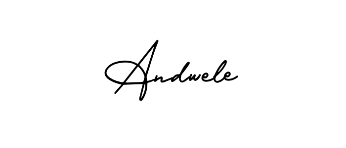 How to Draw Andwele signature style? AmerikaSignatureDemo-Regular is a latest design signature styles for name Andwele. Andwele signature style 3 images and pictures png
